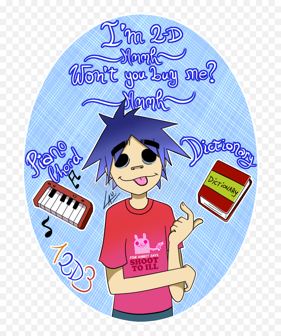 Niccals - Pink Rabbit Says Shoot To Ill Meanong Png,Noodle Gorillaz Icon
