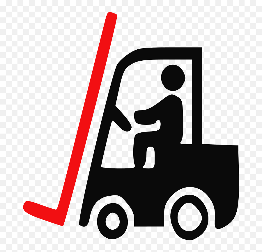 Forklift Truck Intermodal Container Signage Logistics - Fork Transparent Forklift Clip Art Png,Lift Truck Icon