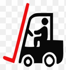 Forklift Truck Intermodal Container Signage Logistics - Transparent Clip Art png