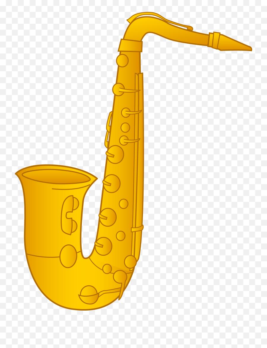 Free Saxophone Transparent Background - Clip Art Saxophone Png,Saxophone Transparent Background