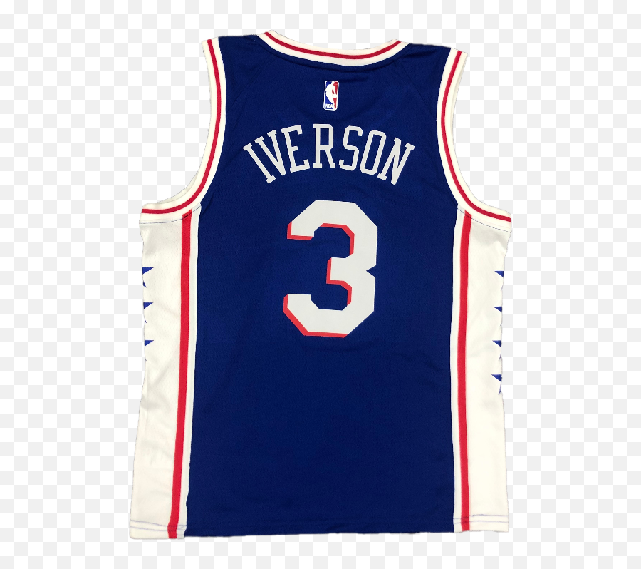 Iverson 3 Philadelphia 76ers Swingman Nba Jersey By Nike - Sleeveless Png,Nba Icon Jersey