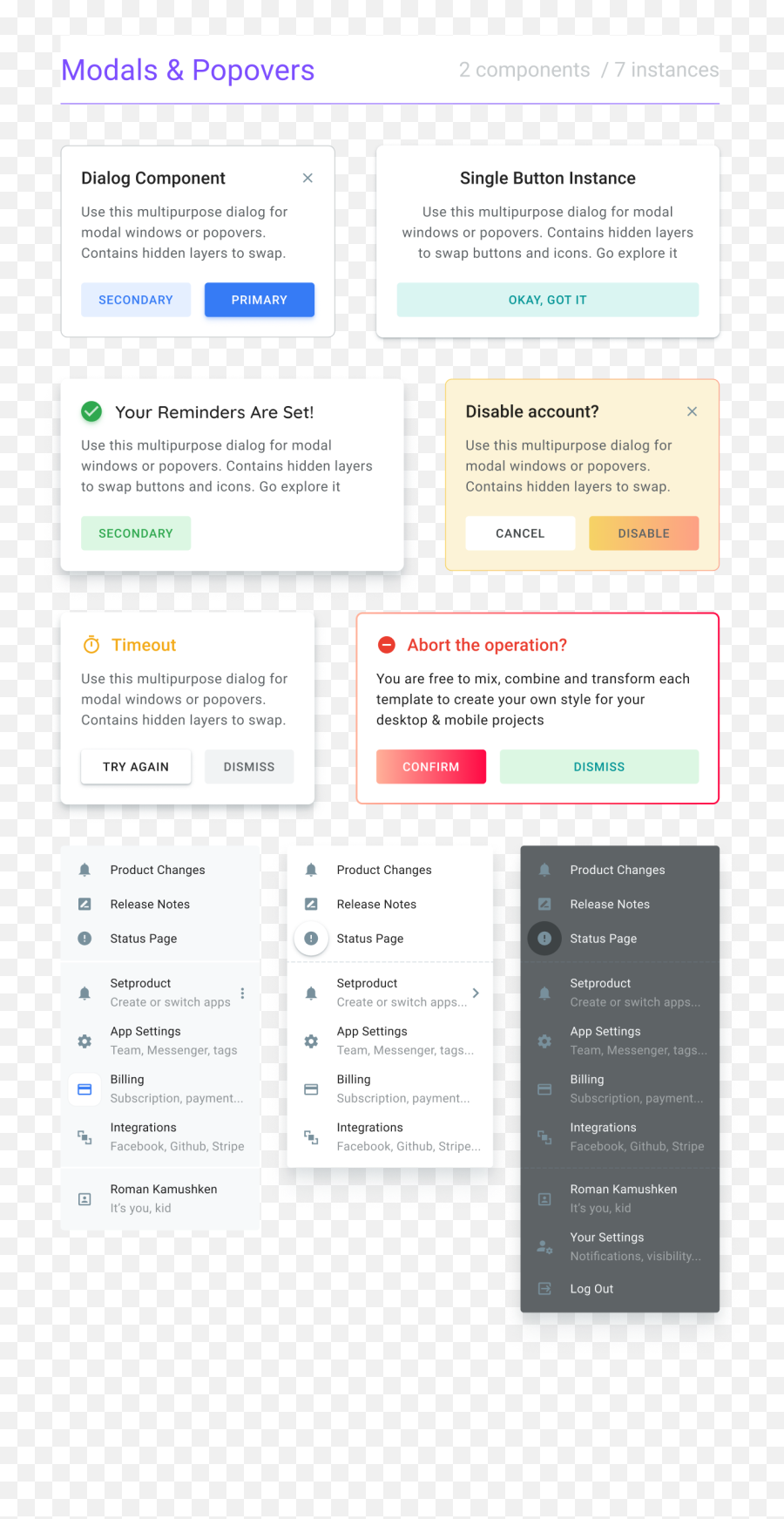 Figma Desktop Components - Material Design Library Vertical Png,Material Design Settings Icon