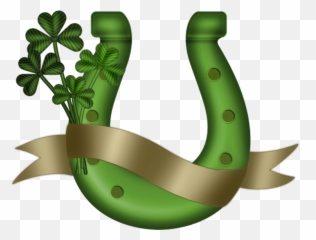 St Patrick Green Horseshoe Png Clipart - St Patricks Horse Shoes,Horseshoe Png