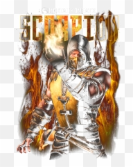 Mortal Kombat Scorpion Menu0027s Regular Fit T - Shirt Poster Png,Scorpion Mortal Kombat Png