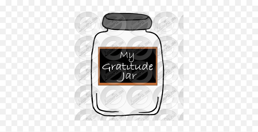 My Gratitude Jar Picture For Classroom Therapy Use - Great Lief Png,Mason Jar Icon