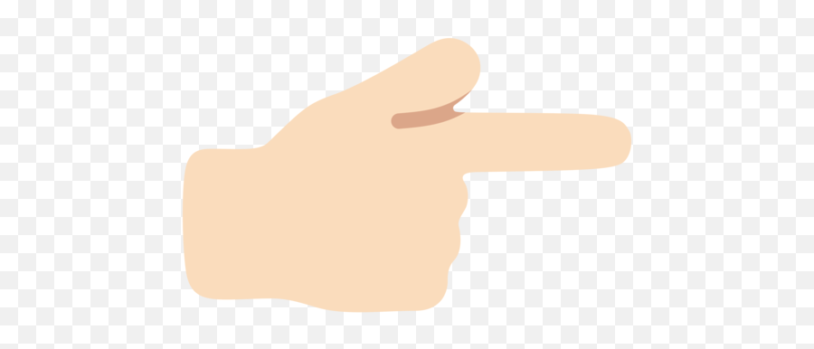 Backhand Index Pointing Right Light Skin Tone Emoji - Skin Tone Emoji Pointing Finger Png,Pointed Finger Icon