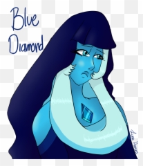 Blue Diamond By Lunahimura - Illustration Png,Cartoon Diamond Png