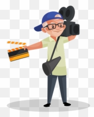 Best Premium Indian Movie Director Standing In Welcome Pose - Director Cartoon Png,Film Editor Icon