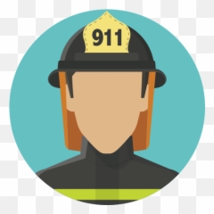 Fireman Fire User Avatar Account Firefighter Smoke - Firefighter Flat Icon png