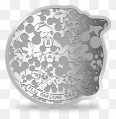 Disney U0026 Marvel Silver Coins Spider Man Micky Mouse - Decorative png