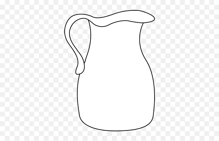 Jug Black And White - Jug Png Black And White,Pitcher Png