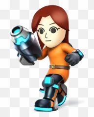 Mii Gunner Ssb4 - SmashWiki the Super Bros wiki png