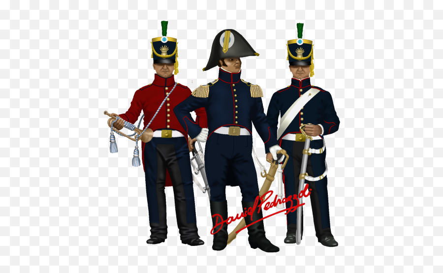 Uniformes Granaderos A Caballo 1816 - Granaderos De San Martin Png,Caballo Png