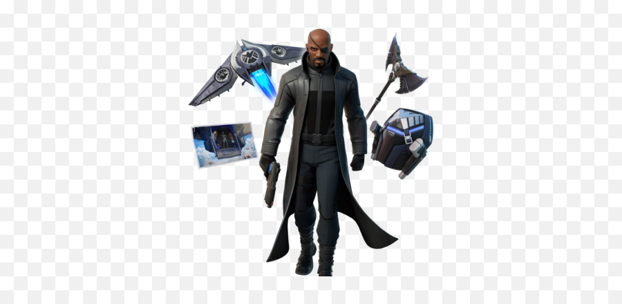 Fortnite Nick Fury Skin - Png Pictures Images,Fortnite F Icon