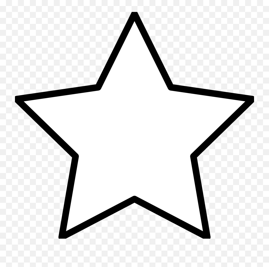 Black Stars Transparent Background - Colouring Pages Of Star Png,Stars Transparent