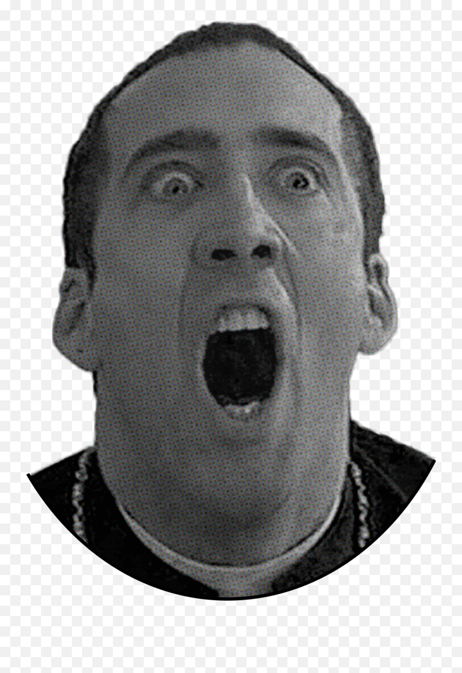 Download Nicolas Cage Face Png - Nick Cage Black And White,Nicolas Cage Png