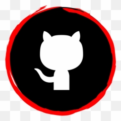 Github Logo Icon Of Glyph Style - Png Black