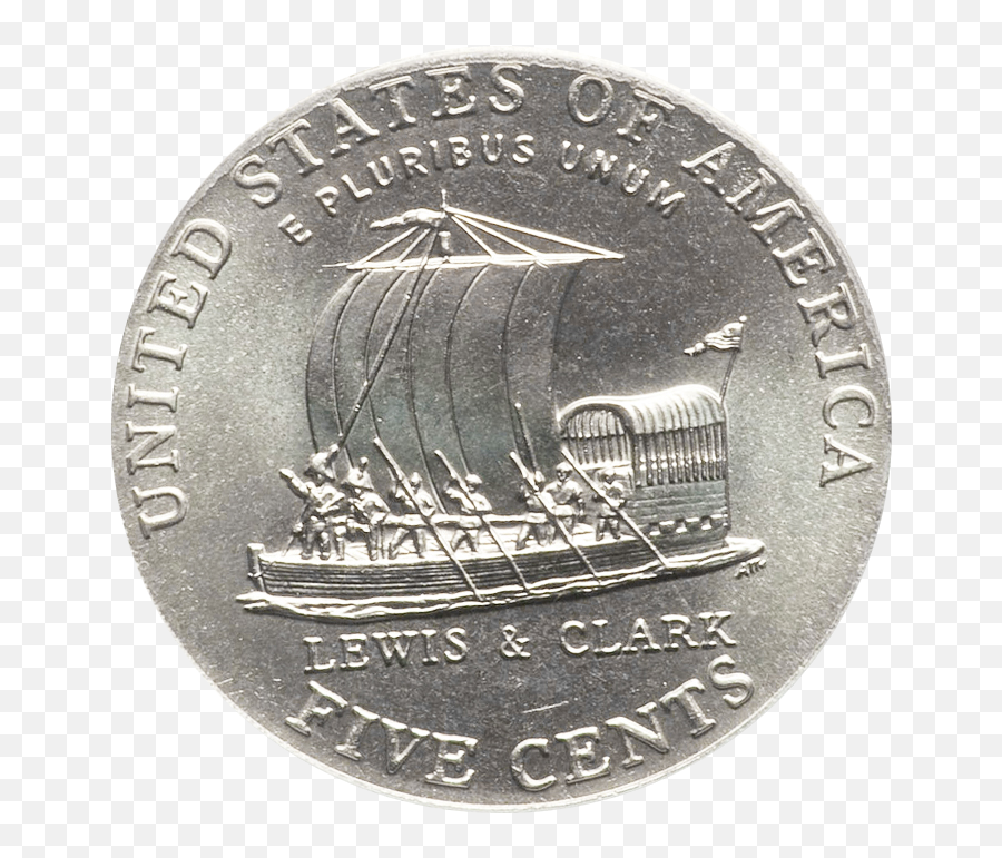 2004 - D Keel Boat Jefferson Nickel Value Coin Helpu Coin Png,Nickel Png