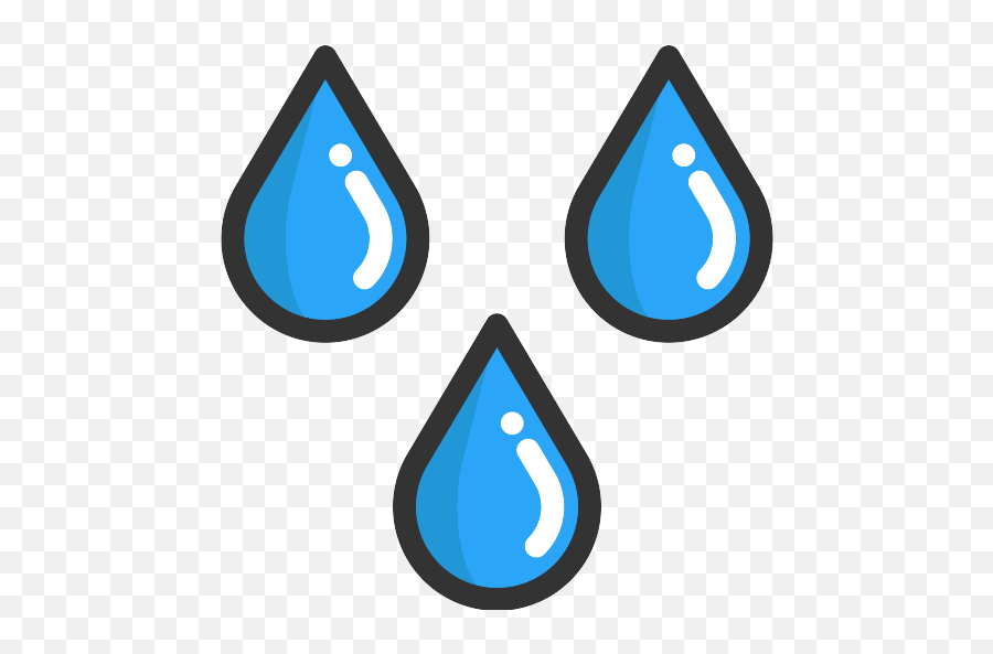 Rain Water Png Icon 2 - Png Repo Free Png Icons Rain Droplet Cartoon Raindrop,Water Icon Png