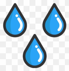 Rain Water Png Icon 2 - Repo Free Icons Droplet Cartoon Raindrop