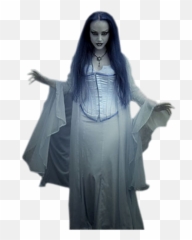 Download Hd Scary Ghost Women Png Transparent Image - Scary Ghost Transparent Background,Ghost Png Transparent