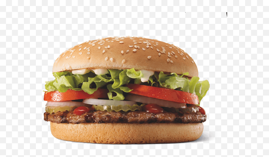 Whopper Burger - Hungry Jacku0027s Australia Whats On A Whopper Burger Png,Cheeseburger Transparent