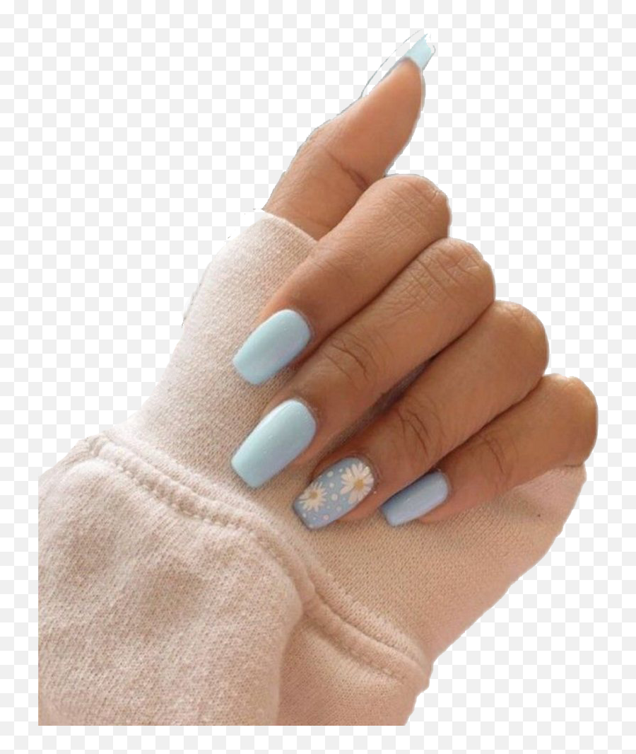 Acrylic Nails Png Hd Image - Simple Acrylic Nails,Nails Png