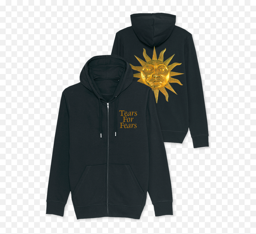 Black Sun Zip Hoody Tears For Fears Uk - Hoodie Png,Black Sun Png