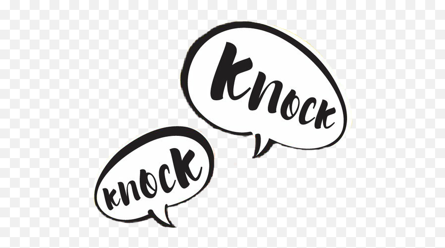 Knockknock Sticker - Knock Knock Knock Bubble Png,Twice Logo Png