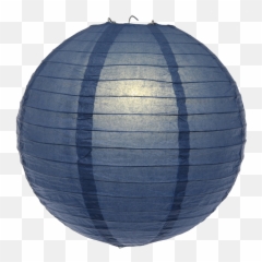 Large Blue Paper Lanterns - Rainbow Transparent Background png
