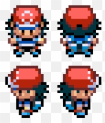 Ash Ketchum 31 - Pokemon Fire Red Character png