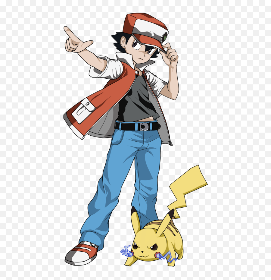 Pokemon - Red And Pikachu Art Png,Pokemon Red Png