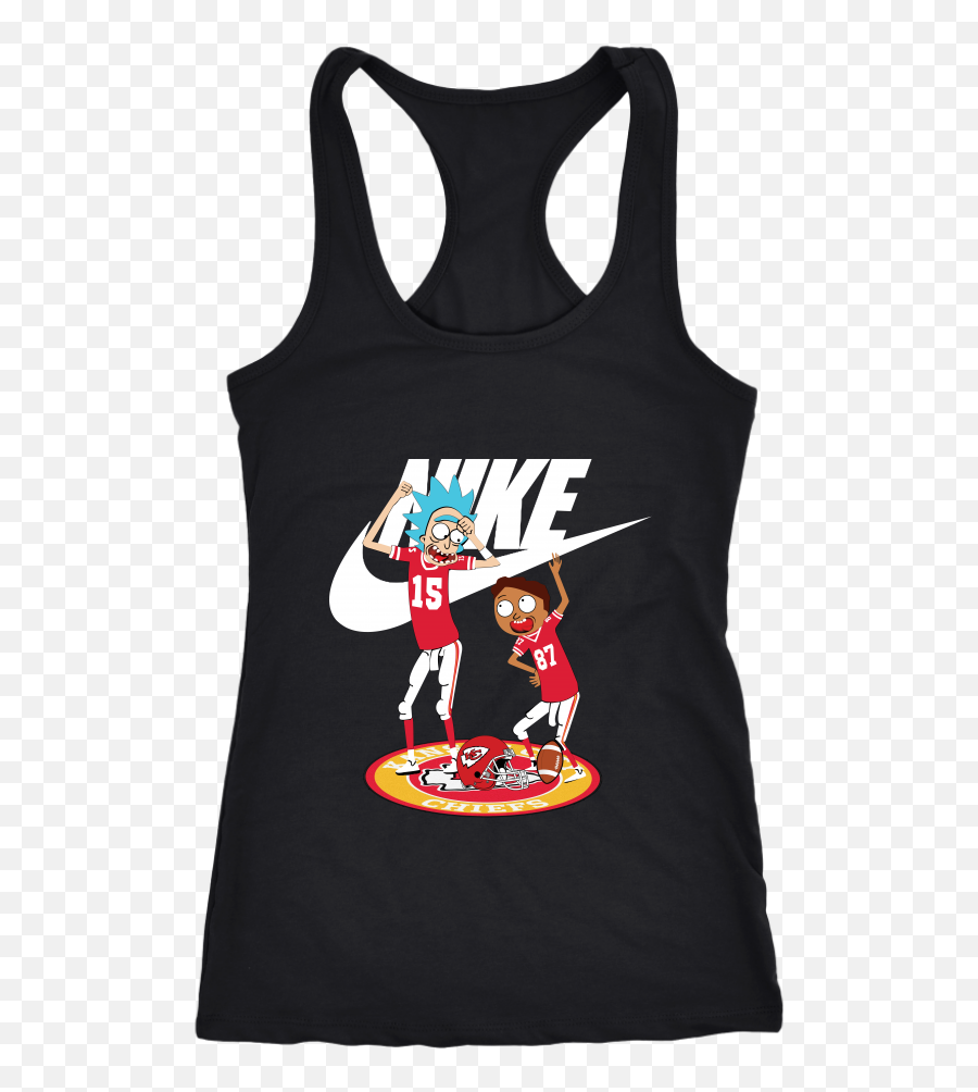 Download Kansas City Chiefs Rick And Morty Nike Logo - Anatomy Tank Top Png,Kansas City Chiefs Logo Png