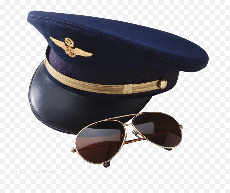 Download Blue Sunglasses 0506147919 Cap Airplane Hat Clipart Png Sailor