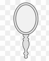 Mirror - Traceable Heraldic Art Clip Art Png,Hand Mirror Png