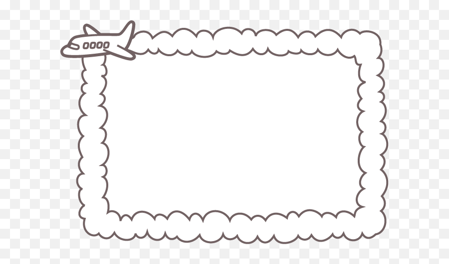 Frame No00055 Airplane Rectangle 2 Free Design - Airplane Frame Png,Airplane Png Transparent