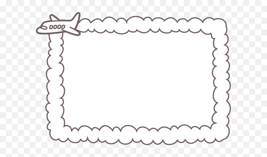 Frame No00055 Airplane Rectangle 2 Free Design - Airplane Frame Png ...