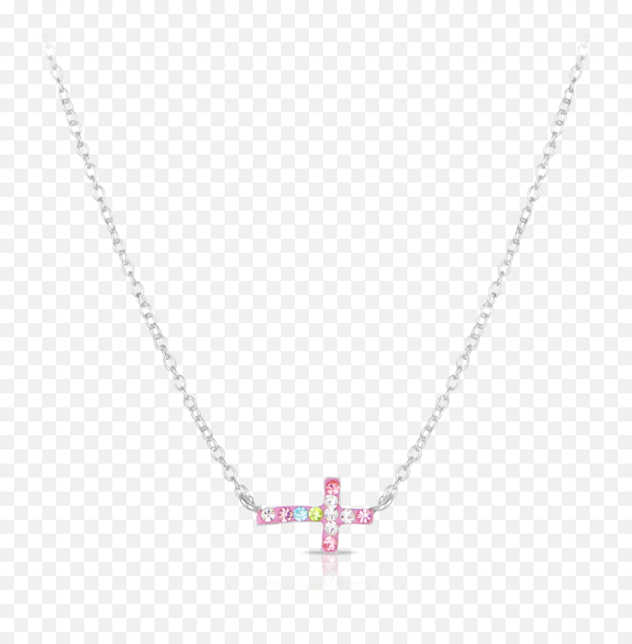 Cross Necklace Set In Sterling Silver - Necklace Png,Cross Necklace Png