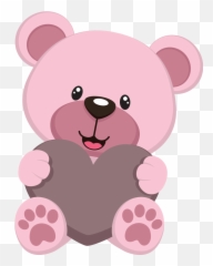 Baby Shower Clipart Teddy Bear - Pink Teddy Bear Clipart Png,Bear Clipart Png