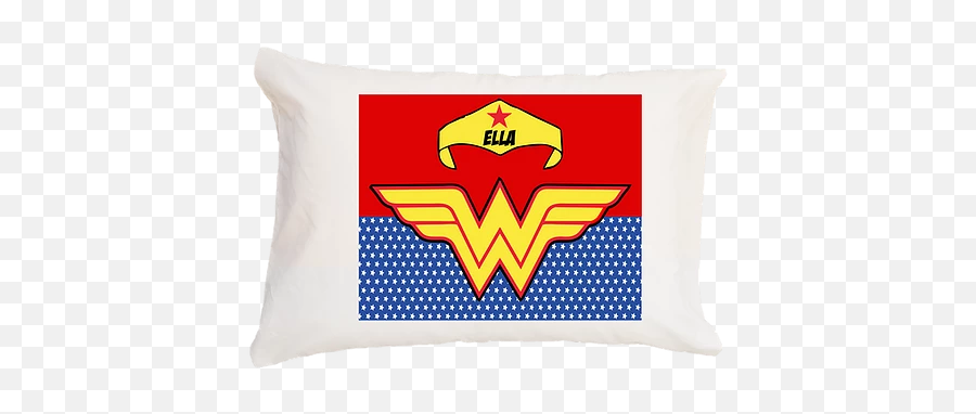 Wonder Woman Wcustom Name Travel Pillow Bunnies U0026 Bows - Decorative Png,Wonderwoman Png