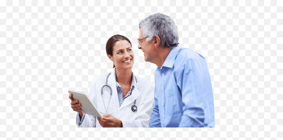 Why Idealmd - Doctor With Patient Png Full Size Png Diabetic Patient Doctor,Patient Png
