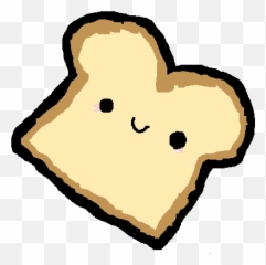 Kawaii Transparent Png - Derpy Kawaii Bread Png