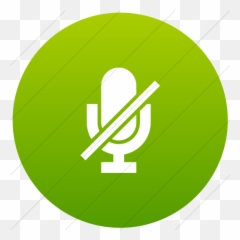 Iconsetc Flat Circle White Green Gradient Raphael - White Mute Png