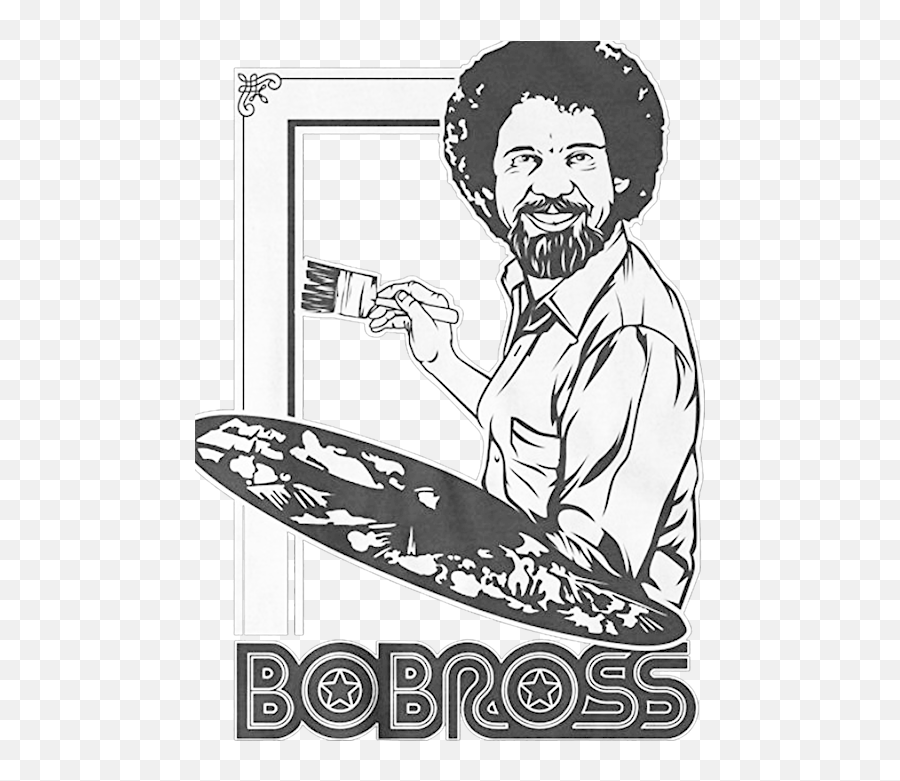 Bob Ross Iphone 11 Case For Sale - Bob Ross Line Art Png,Bob Ross Transparent Background