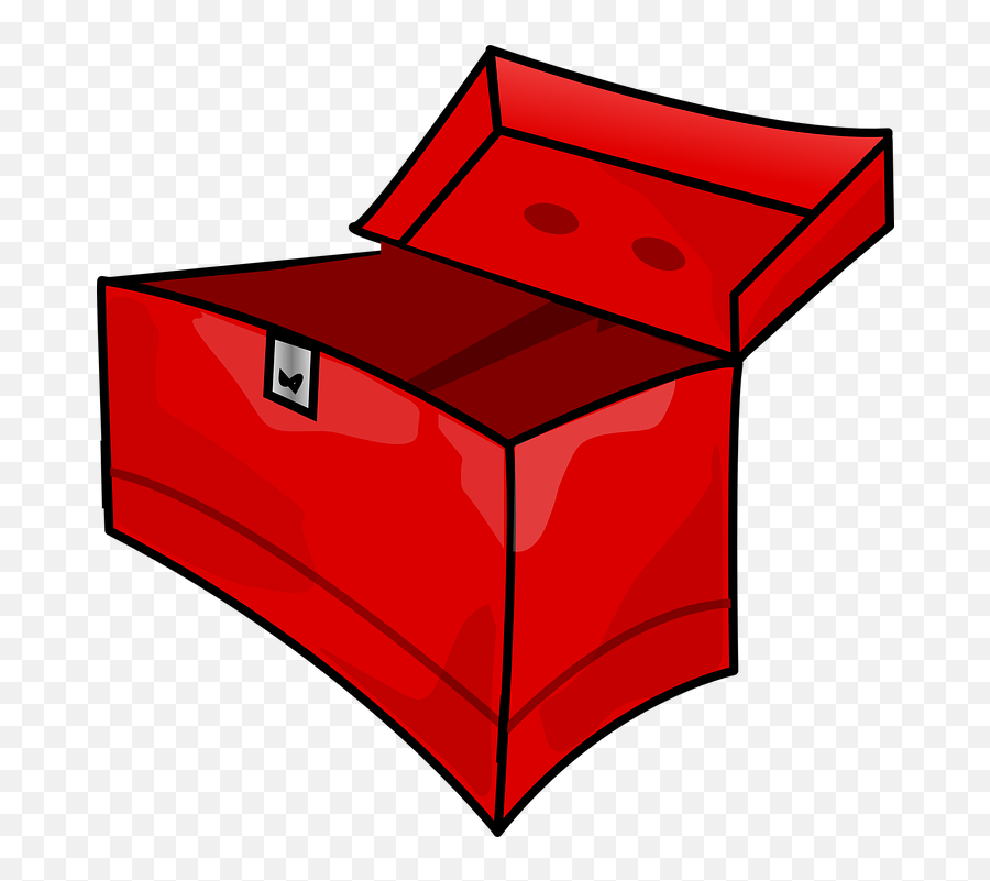 Box Red Open - Cartoon Open Tool Box Png,Red Box Png