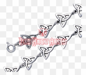 Silver Triquetra Knot Bracelet - Brule La Gomme Pas Ton Ame Png,Triquetra Png