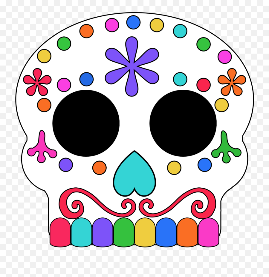 Sugar - Skullmaskcoloredpng 15631563 Pixels Day Of The Calavera Coco Png,Day Of The Dead Png