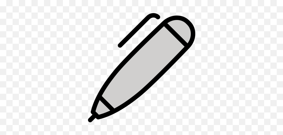 Pen Emoji Png Short Pencil Icon Black And White