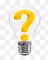 Transparent Png Image Free - Bulb With Question Mark Png,Light Bulb Png