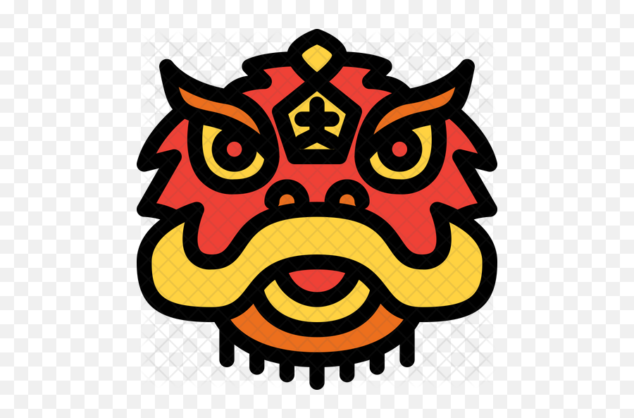 Lion Head Icon - Chinese Lion Face Png,Lion Head Logo